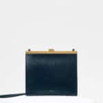 Celine Dark Navy Goatskin Mini Clasp Bag