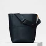 Celine Dark Navy Natural Calfskin Sangle Bucket Bag