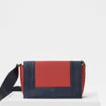 Celine Dark Navy/Claycourt Shiny Smooth Calfskin Medium Frame Bag