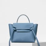 Celine Medium Blue Grained Calfskin Micro Belt Bag