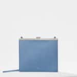 Celine Medium Blue Smooth Calfskin Mini Clasp Bag