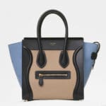 Celine Medium Blue/Multicolour Baby Grained Calfskin Micro Luggage Bag