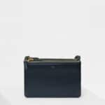 Celine Navy Blue Smooth Lambskin Trio Bag