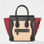 Celine Ruby Multicolour Baby Grained Calfskin Micro Luggage Bag