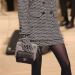 Chanel Black Classic Mini Flap and Gray Chevron Bags - Pre-Fall 2018