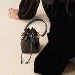 Fendi Black FF Pattern Mon Tresor Bucket Bag - Pre-Fall 2018