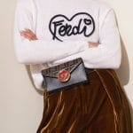 Fendi Black Leather/FF Pattern Belt Bag - Pre-Fall 2018