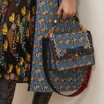 Fendi Blue Heart Printed Kan I Bag - Pre-Fall 2018