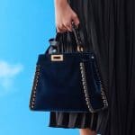 Fendi Blue Velvet Peekaboo Bag - Pre-Fall 2018