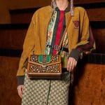 Gucci Brown Embellished Sylvie Shoulder Bag - Pre-Fall 2018