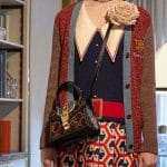 Gucci Brown Velvet Mini Sylvie Top Handle Bag - Pre-Fall 2018
