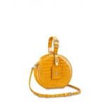 Louis Vuitton Jaune d'or Crocodilien Brillant Petite Boite Chapeau Bag