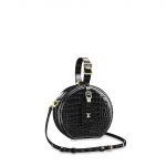 Louis Vuitton Noir Crocodilien Brillant Petite Boite Chapeau Bag