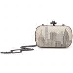 Bottega Veneta White Intrecciato NY Chain Knot Bag