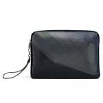 Bottega Veneta Black/Grey Intrecciato Manhattan Craquele Citydoc Document Case