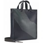 Bottega Veneta Black/Grey Intrecciato Manhattan Craquele Tote Bag 2
