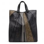 Bottega Veneta Black/Grey/Gold Intrecciato Prospect Tote Bag
