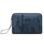 Bottega Veneta Blue Intrecciato North-East Citydoc Document Case