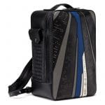 Bottega Veneta Grey/Black/Blue Intrecciato Prospect Brick Backpack Bag