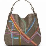 Bottega Veneta Taupe Intrecciato Stops Loop Hobo Bag