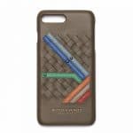 Bottega Veneta Taupe Intrecciato Stops iPhone Case