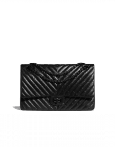 Chanel Black Chevron 2.55 Reissue Size 226 Bag