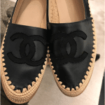 Chanel Black Lambskin/Grosgrain Espadrilles 2