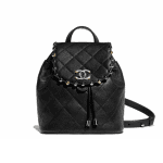 Chanel Black Metallic Bubble Backpack Bag