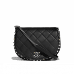 Chanel Black Metallic Bubble Flap Bag