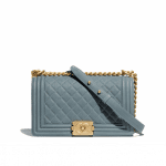 Chanel Blue Boy Chanel Old Medium Flap Bag