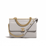 Chanel Gray Coco Luxe Small Flap Bag