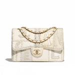 Chanel Ivory Patchwork Jumbo Flap Bag