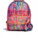 Chanel Multicolor Printed Fabric Foulard Backpack Bag