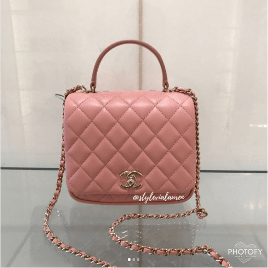 Chanel Citizen Chic Mini Flap Bag Pink Lambskin Gold Hardware