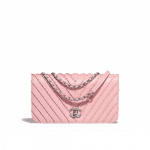 Chanel Pink Studded Calfskin Small Flap Bag