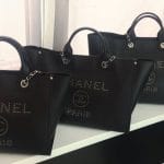 Chanel Studded Leather Deauville Shopping Bags
