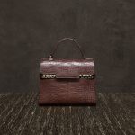 Delvaux Ebene Alligator Tenere Tempete MM Bag