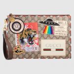 Gucci Beige/Ebony GG Supreme Gucci Courrier Pouch Bag