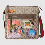 Gucci Beige/Ebony Soft GG Supreme Gucci Courrier Messenger Bag