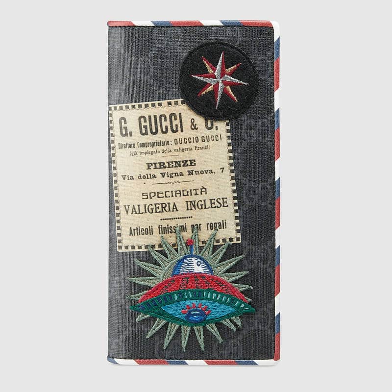 Gucci Courrier GG Supreme men's passport case – Summer 2017