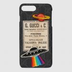 Gucci Black/Grey GG Supreme Night Courrier iPhone 7 Plus Case