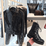 Louis Vuitton Black Monogram Jacket and Boots - Fall 2018