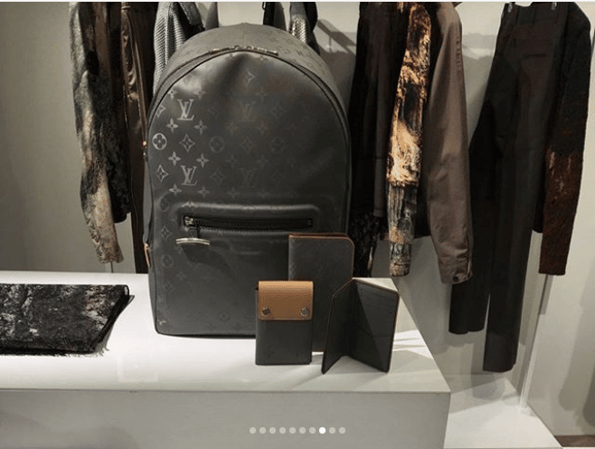 Louis Vuitton Fall 2018 Monogram Titanium Backpack Grey Cloth ref