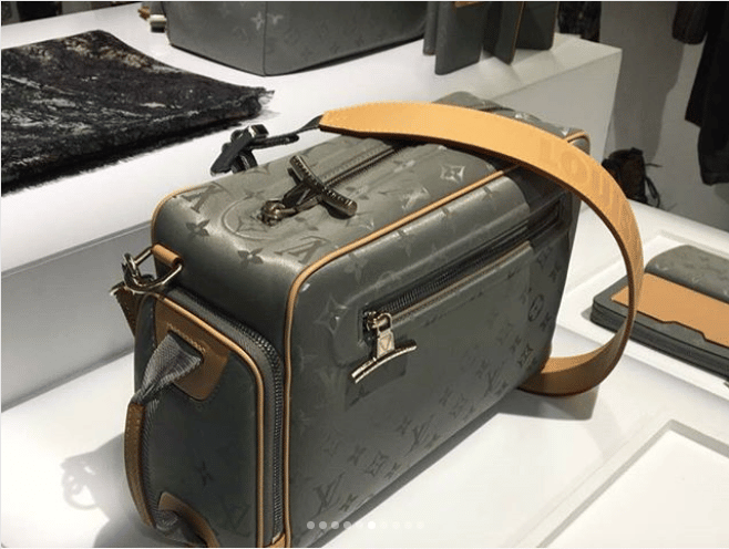 LOUIS VUITTON Monogram titanium Camera Bag Shoulder Bag Gray