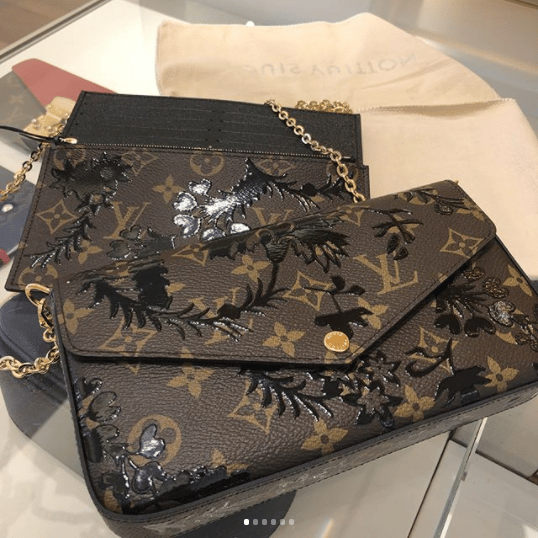 Louis Vuitton Blossom Noir Monogram Canvas Felicie GM Bag