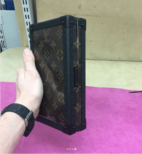 LOUIS VUITTON Monogram Upside Down Wallet M62891 Kim Jones Fall 2018 Mens