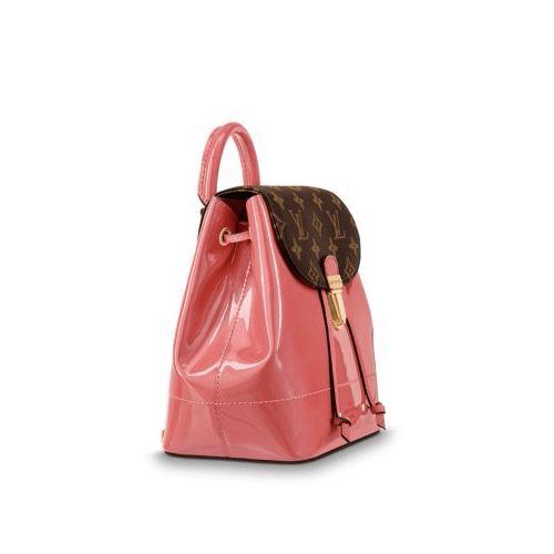 LOUIS VUITTON Patent Monogram Hot Springs Backpack Vieux Rose