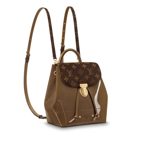 Louis Vuitton Vert Bronze Patent/Monogram Canvas Hot Springs Backpack Bag