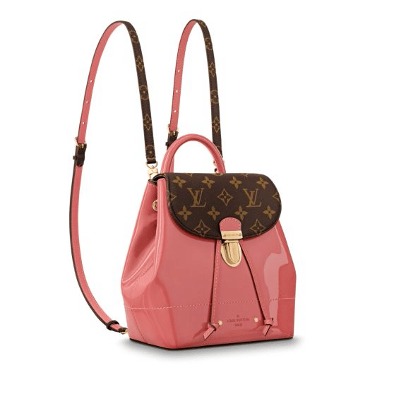 Louis Vuitton Vieux Rose Patent/Monogram Canvas Hot Springs Backpack Bag