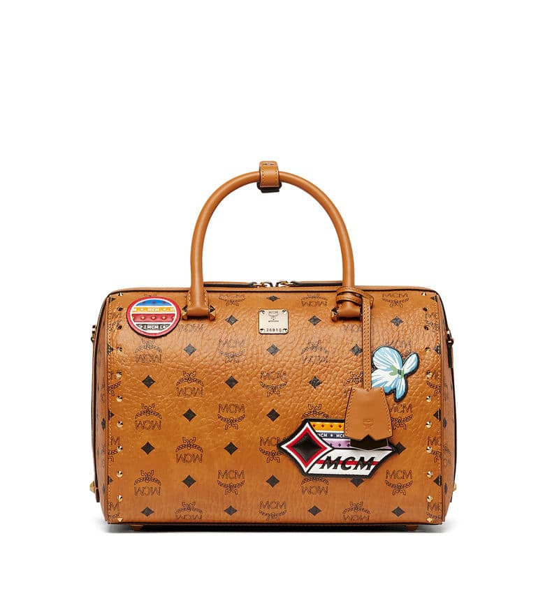 Mcm bag on sale with patches